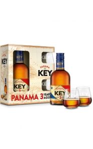 KEY RUM PANAMA 3YO+SKLO 0,5L 38%
