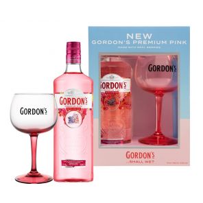 GORDONS GIN PINK + 1xSKLO 0,7L 37,5%