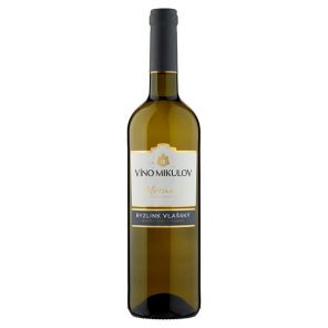 Víno Mikulov Ryzlink vlašský jakostní víno odrůdové suché bílé 0,75l