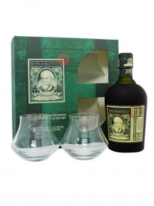 Diplomatico Reserve Exclusive 0,7l 40% + 2 sklo